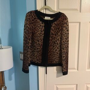 ST. JOHN zip front jacket sz. 12